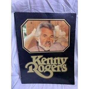 KENNY ROGERS - 1980s A Souvenir Scrapbook Program Book Country Music 14"x11"